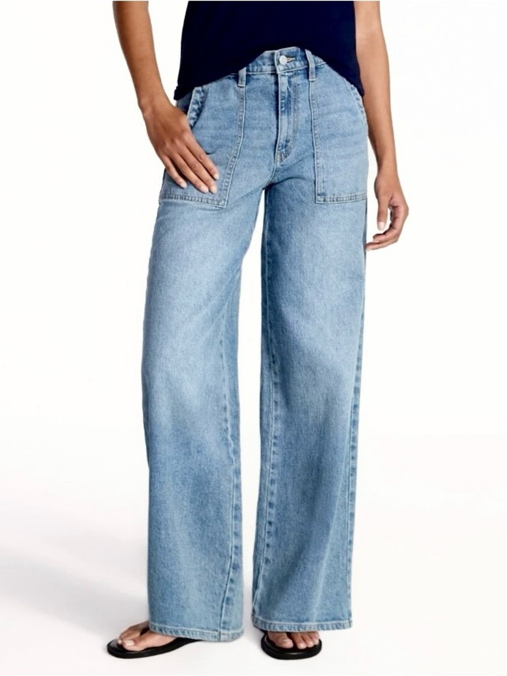 TIME AND TRU WIDE LEG UTILITY TROUSER JEANS
